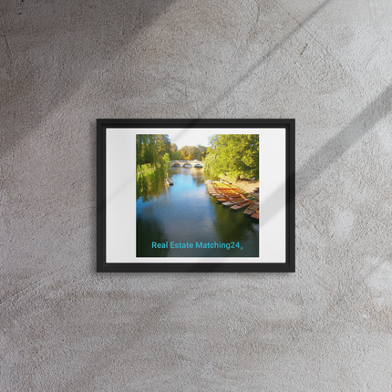 Beautiful Nature Framed canvas with realestatematching24 without key Logo