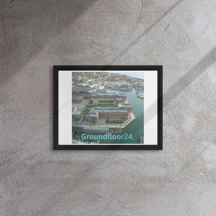 Nice City Framed canvas with Groundfloor24 without House Logo