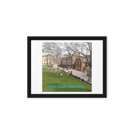 Beautiful Park Framed canvas with realestatematching without key Logo