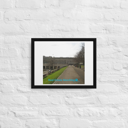 Majestic Palace Framed canvas with realestatematching with key Logo