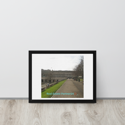 Majestic Palace Framed canvas with realestatepartner24 with house Logo