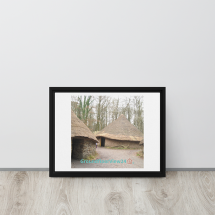 Village Charm Framed canvas with groundfloorview24 with House Logo