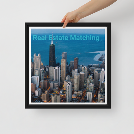 Beutiful Sinari Framed canvas with Real Estate Matching Logo