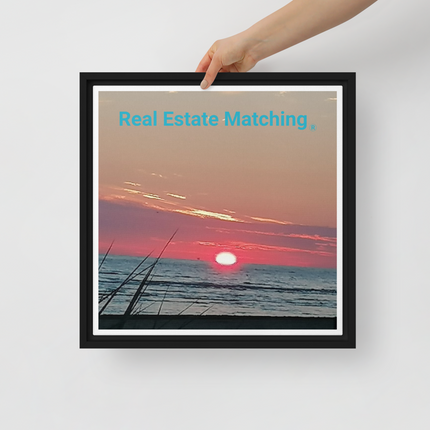 Beutiful Framed canvas with Real Estate Matching Logo