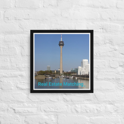 Lovely Sinari Framed canvas with Real Estate Matching Logo