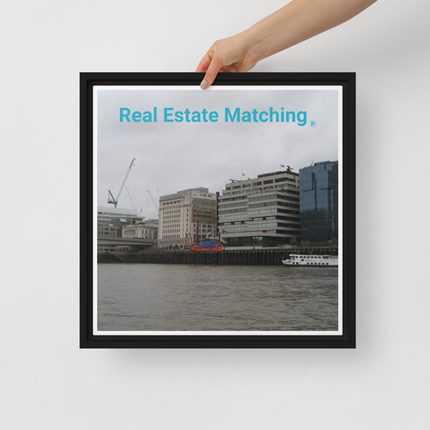 Beautiful Place Framed canvas with Real Estate Matching Logo