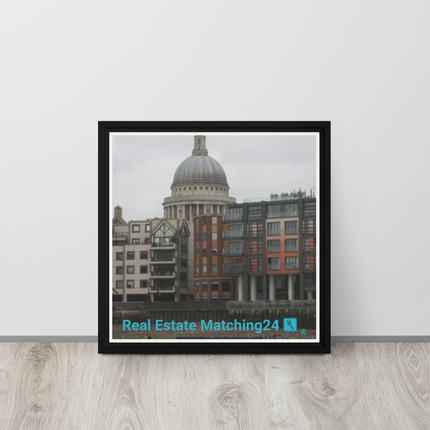 St. Paul's Cathedral Framed canvas with Real Estate Matching24 Logo