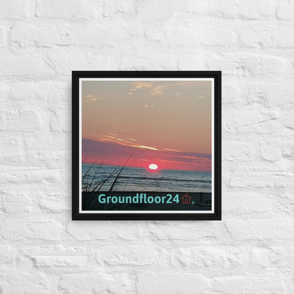Beutiful Framed canvas with Groundfloor24 Logo