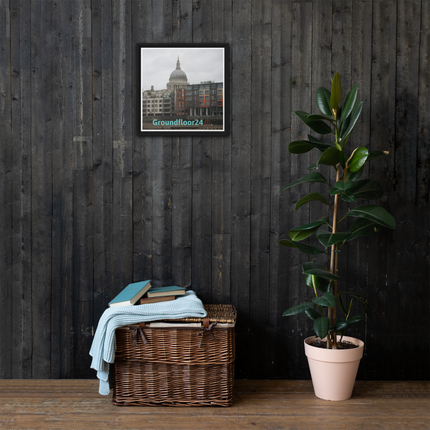 St. Paul's Cathedral Framed canvas with Groundfloor24 Logo