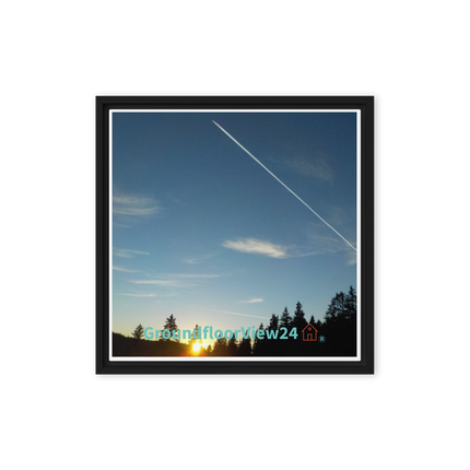 Attractive Sinari Framed canvas with groundfloorview24 with House Logo