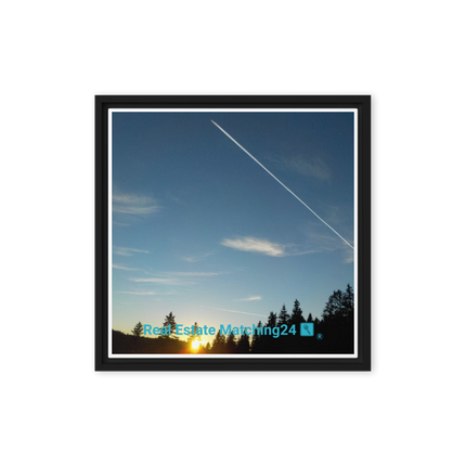 Attractive Sinari Framed canvas with realestatematching24 with key Logo
