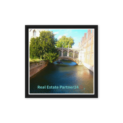 Beautiful Canel Framed canvas with realestatepartner24 with house Logo