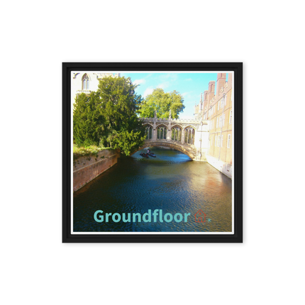 Beautiful Canel Framed canvas with Groundfloor with House Logo