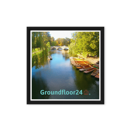 Beautiful Nature Framed canvas with Groundfloor24 with House Logo