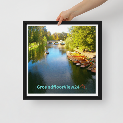 Beautiful Nature Framed canvas with groundfloorview24 with House Logo