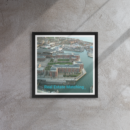Nice City Framed canvas with realestatematching without key Logo