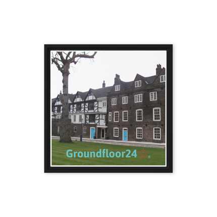 Beautiful Palace Framed canvas with Groundfloor24 with House Logo