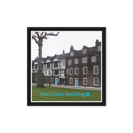 Beautiful Palace Framed canvas with realestatematching with key Logo