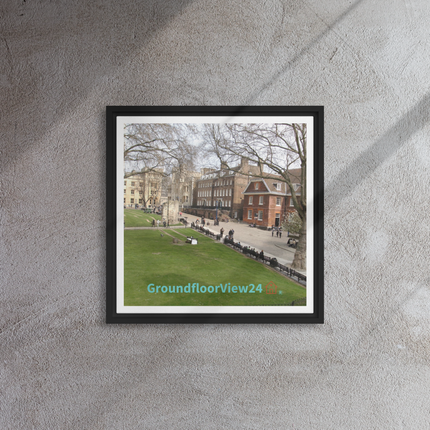Beautiful Park Framed canvas with groundfloorview24 with House Logo