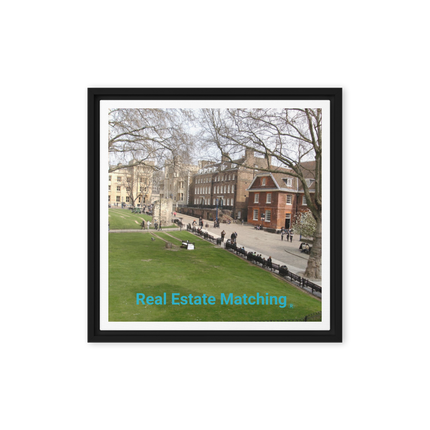 Beautiful Park Framed canvas with realestatematching without key Logo