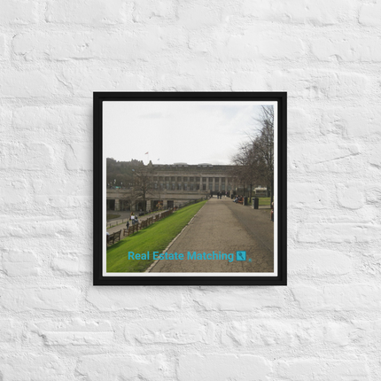 Majestic Palace Framed canvas with realestatematching with key Logo