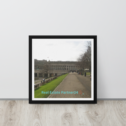 Majestic Palace Framed canvas with realestatepartner24 with house Logo