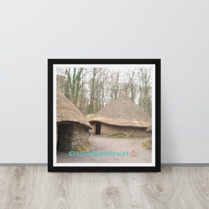 Village Charm Framed canvas with groundfloorview24 with House Logo