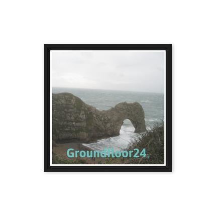 Coastal Escape Framed canvas with Groundfloor24 without House Logo