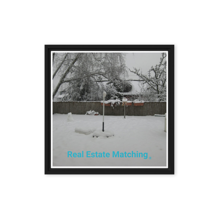 Winter Wonderland Framed canvas with realestatematching without key Logo