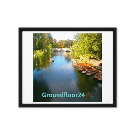 Beautiful Nature Framed canvas with Groundfloor24 with House Logo