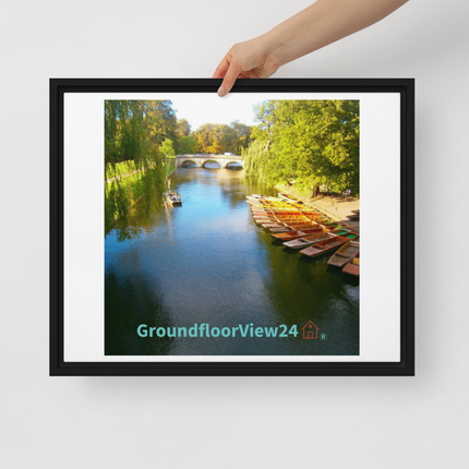 Beautiful Nature Framed canvas with groundfloorview24 with House Logo