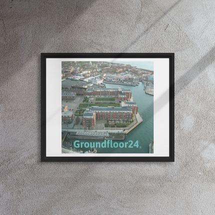 Nice City Framed canvas with Groundfloor24 without House Logo