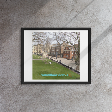 Beautiful Park Framed canvas with groundfloorview24 with House Logo
