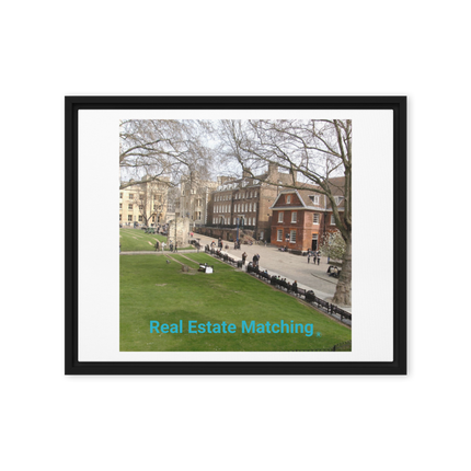 Beautiful Park Framed canvas with realestatematching without key Logo