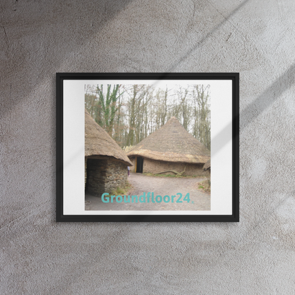 Village Charm Framed canvas with Groundfloor24 without House Logo