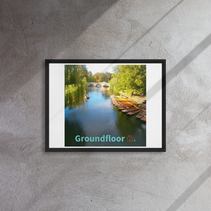 Beautiful Nature Framed canvas with Groundfloor with House Logo