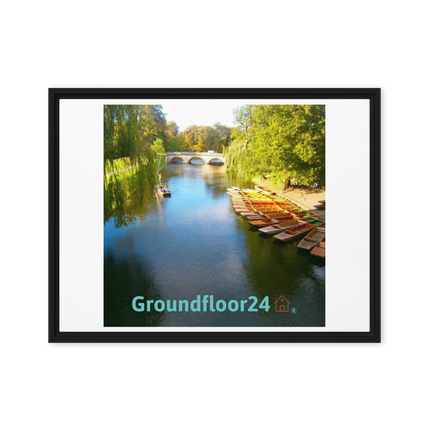 Beautiful Nature Framed canvas with Groundfloor24 with House Logo