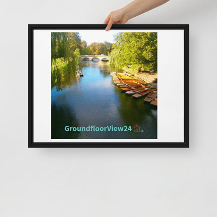 Beautiful Nature Framed canvas with groundfloorview24 with House Logo