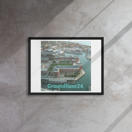 Nice City Framed canvas with Groundfloor24 without House Logo
