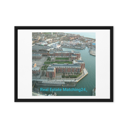 Nice City Framed canvas with realestatematching24 without key Logo
