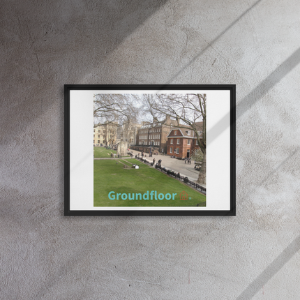 Beautiful Park Framed canvas with Groundfloor with House Logo