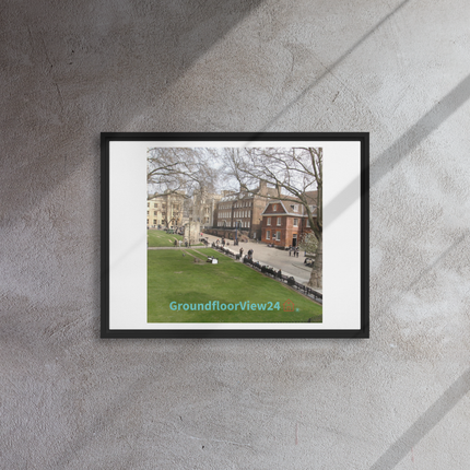 Beautiful Park Framed canvas with groundfloorview24 with House Logo