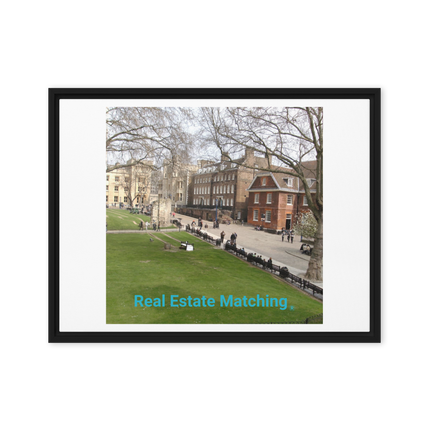 Beautiful Park Framed canvas with realestatematching without key Logo