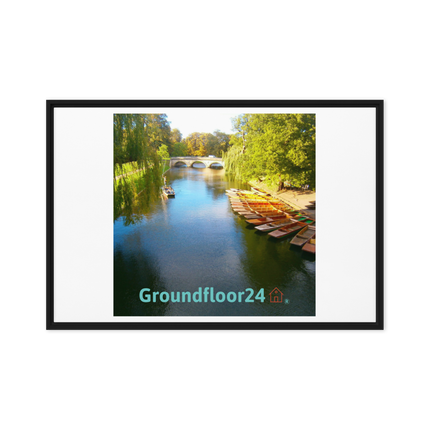 Beautiful Nature Framed canvas with Groundfloor24 with House Logo