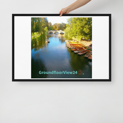 Beautiful Nature Framed canvas with groundfloorview24 with House Logo