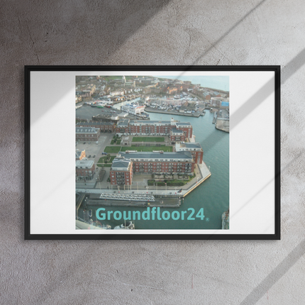 Nice City Framed canvas with Groundfloor24 without House Logo