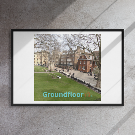 Beautiful Park Framed canvas with Groundfloor with House Logo