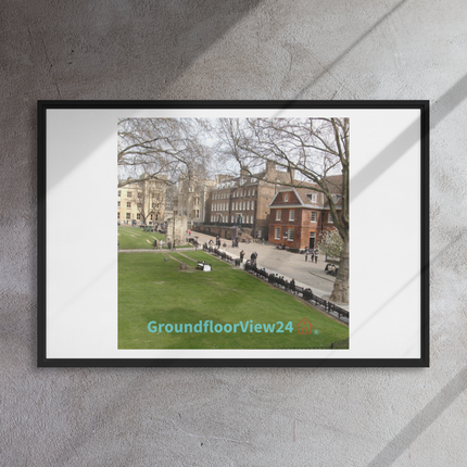 Beautiful Park Framed canvas with groundfloorview24 with House Logo