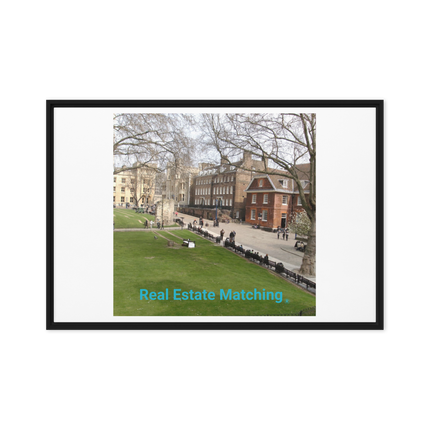 Beautiful Park Framed canvas with realestatematching without key Logo