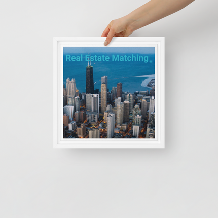Beutiful Sinari Framed canvas with Real Estate Matching Logo